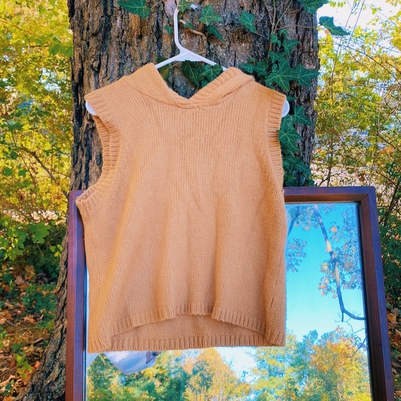 tan wool sweater vest - Picture 1 of 4